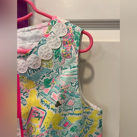 NWT Lilly Pulitzer Little Lilly Classic Shift in Multi Pop In The Beginning. - Picture 2 of 3